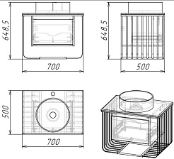 Grossman Мебель для ванной Винтаж 70 GR-4041BW веллингтон/металл черный – фотография-7